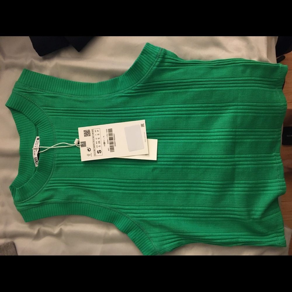 NWT ZARA Green Tank Top